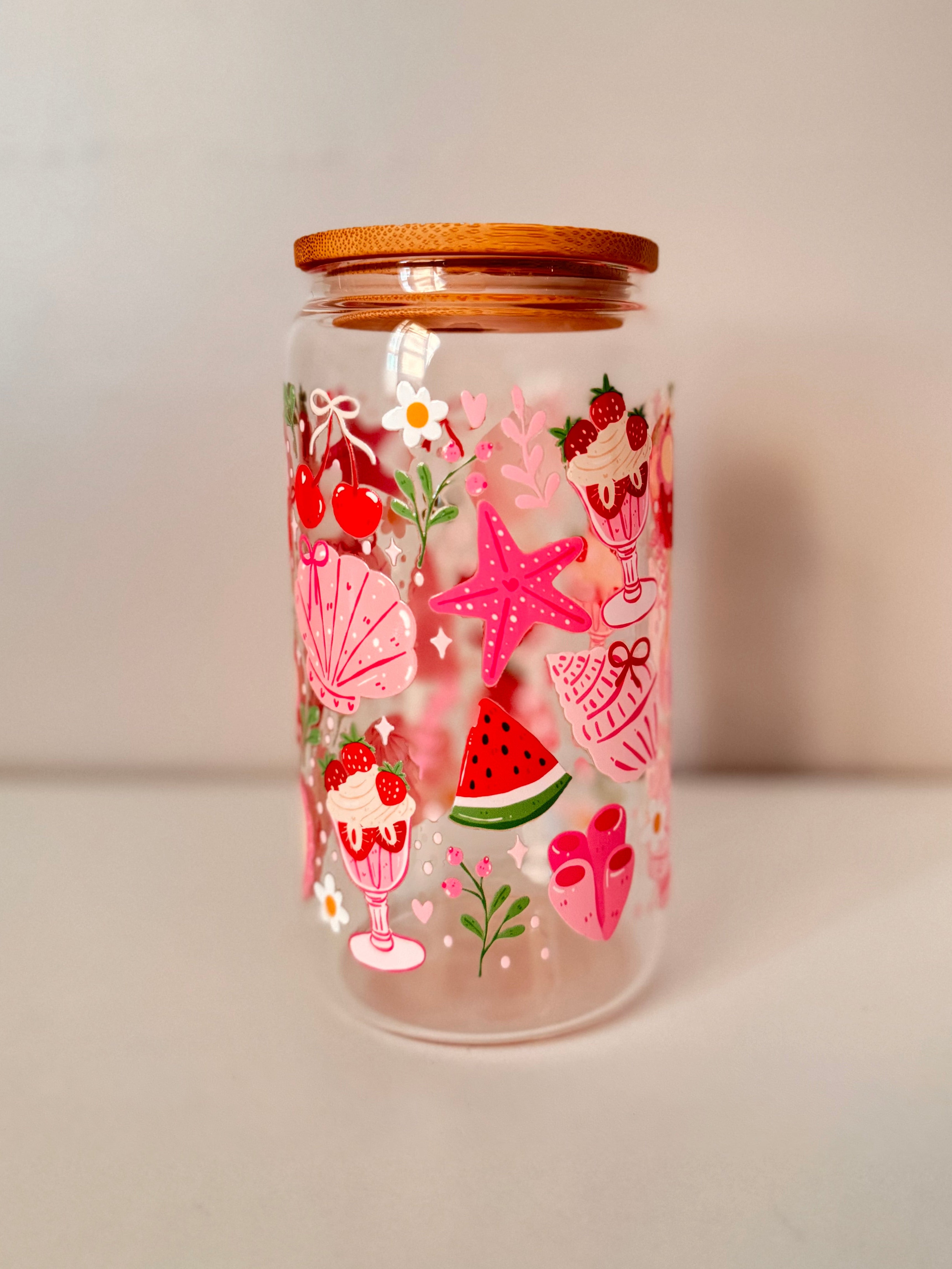 16 oz - Strawberry Summer (Double Sided)