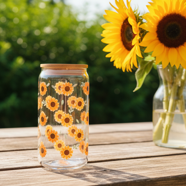 16 oz - Sunflower Fields (Double Sided)