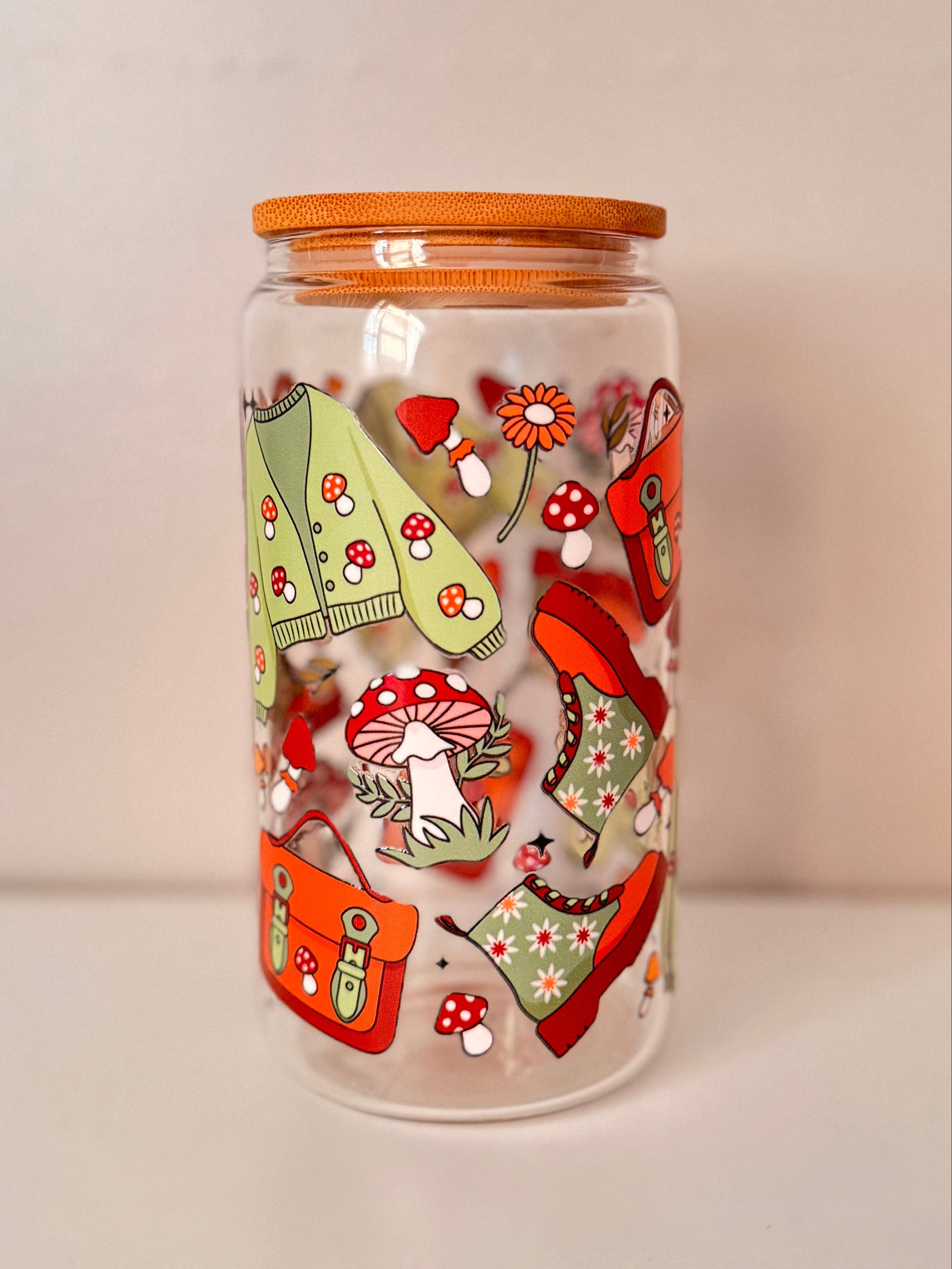 16 oz - Mushroom Fall Cup (Double Sided)