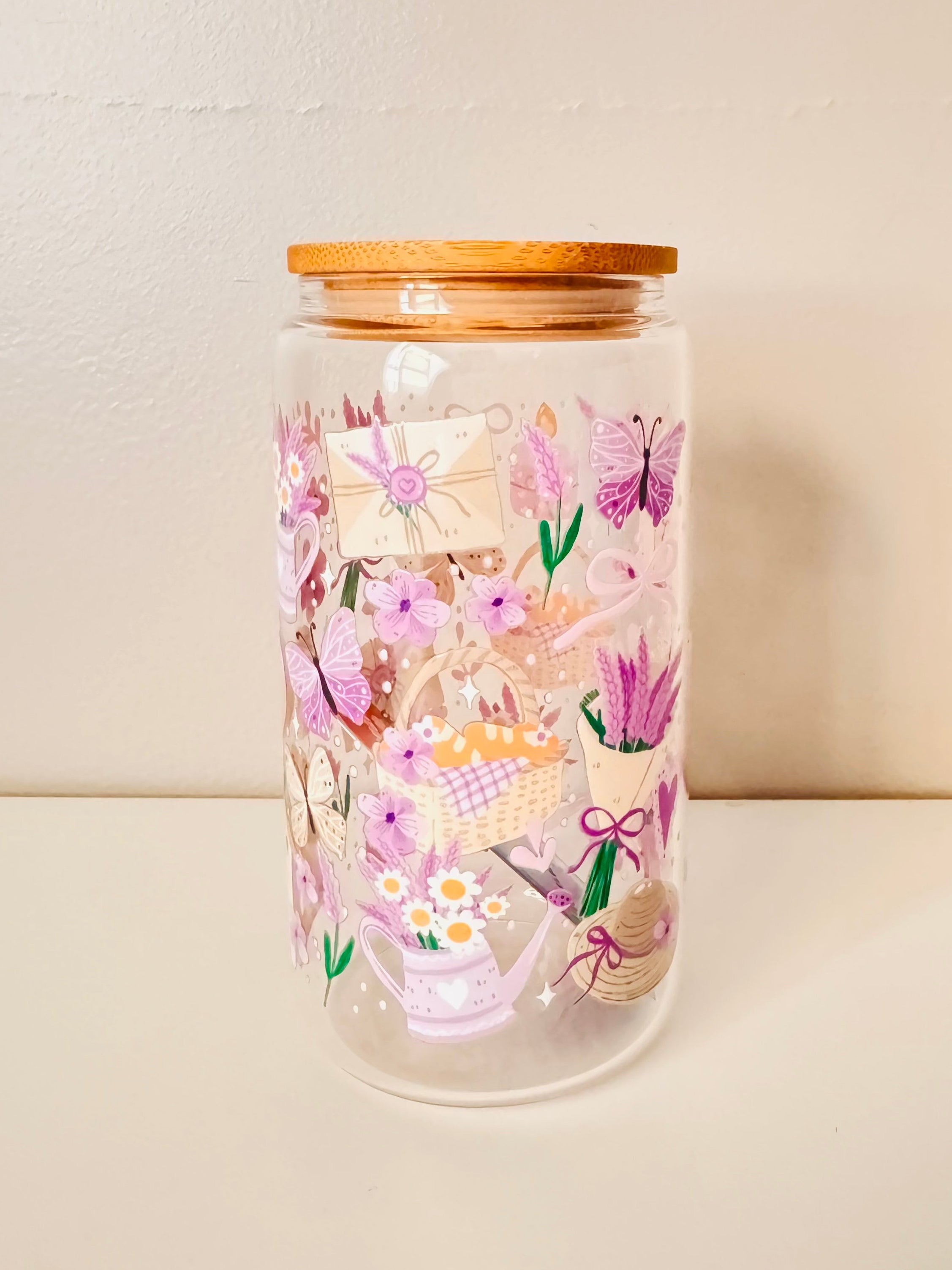 16 oz - Butterfly Purple Fields (Double Sided)