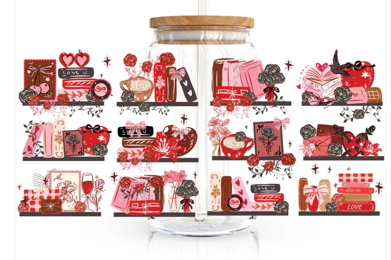 20 Oz - Just a Girl's Book Shelf (Double Sided)
