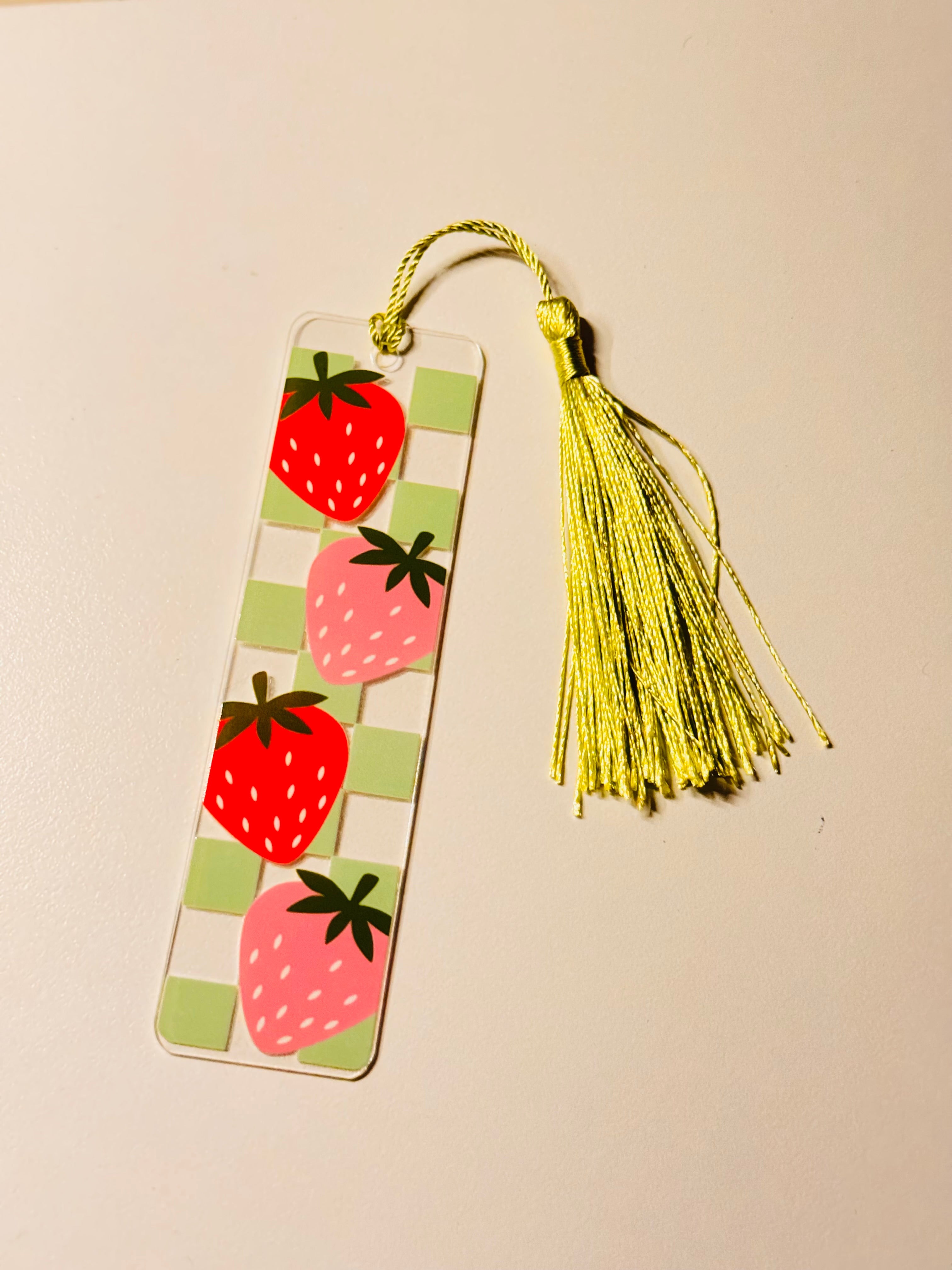 Berry Checkers Bookmark