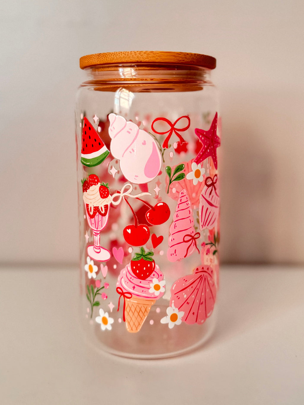 16 oz - Strawberry Summer (Double Sided)