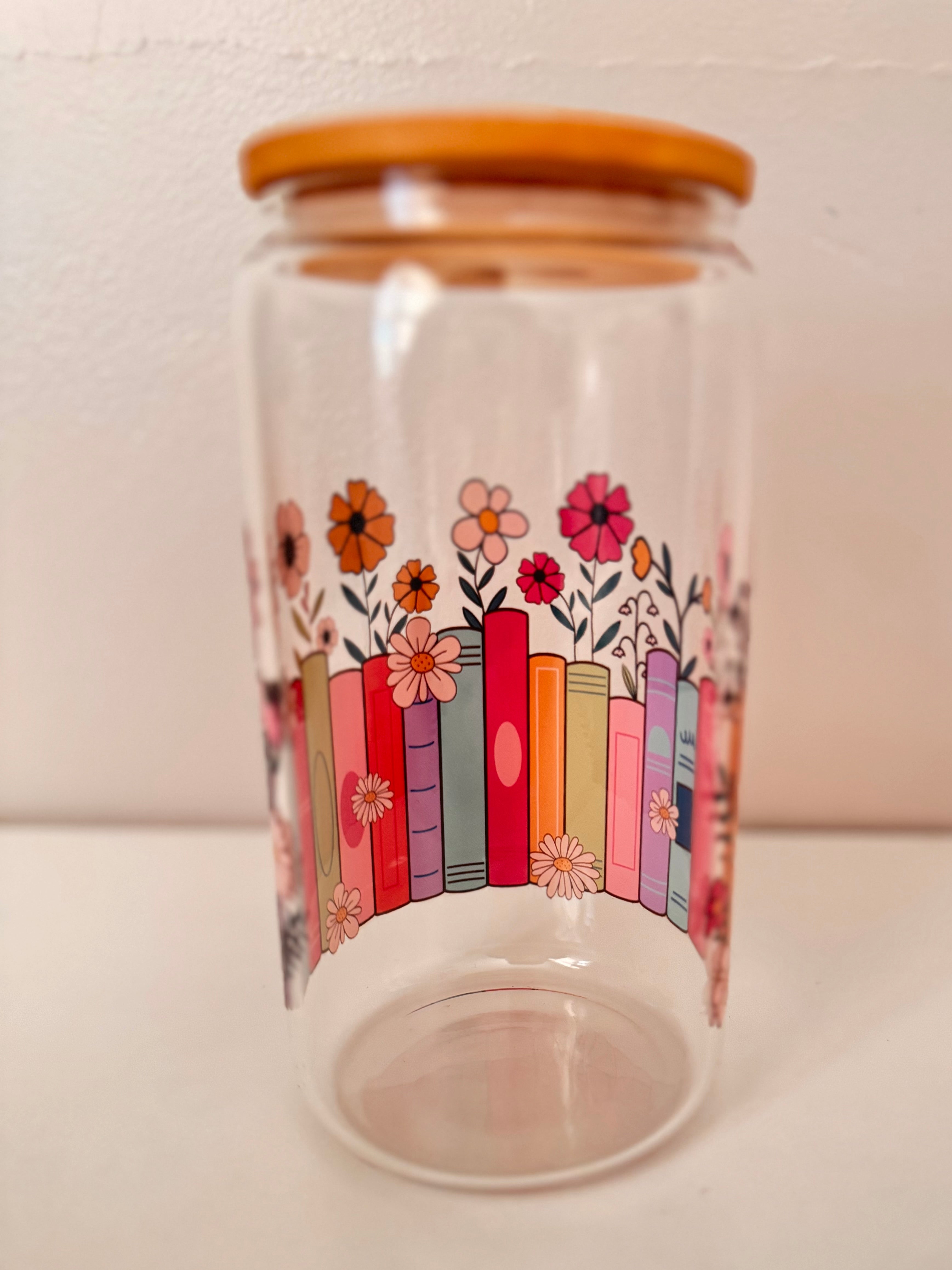 16 oz - Book Florals (Double Sided)